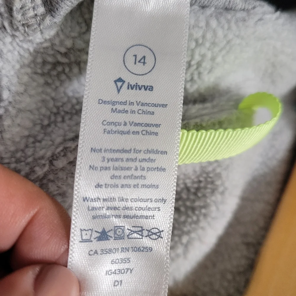 Ivivva Scuba Jacket Size 14